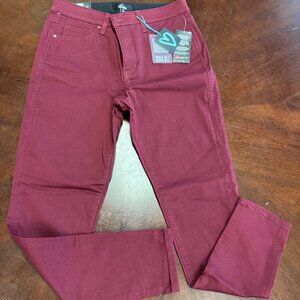 LuLaRoe Skinny Fit Denim Wine Red NEW size 30 NWT